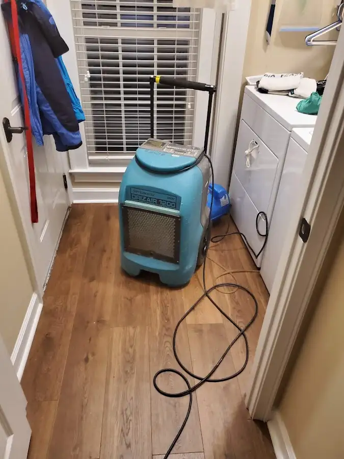 Commercial dehumidifier deployed for Flood Damage Cleanup in Pismo Beach